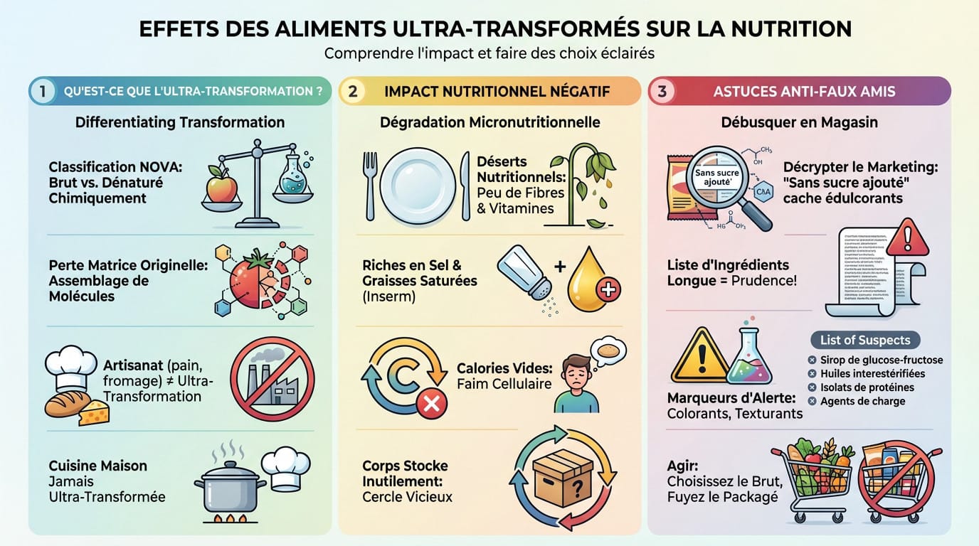 Impact des aliments ultra-transformés sur la santé et la nutrition