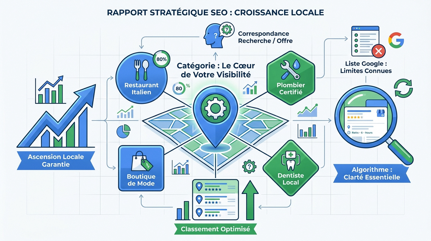 Analyse de la stratégie de croissance locale et optimisation Google Business