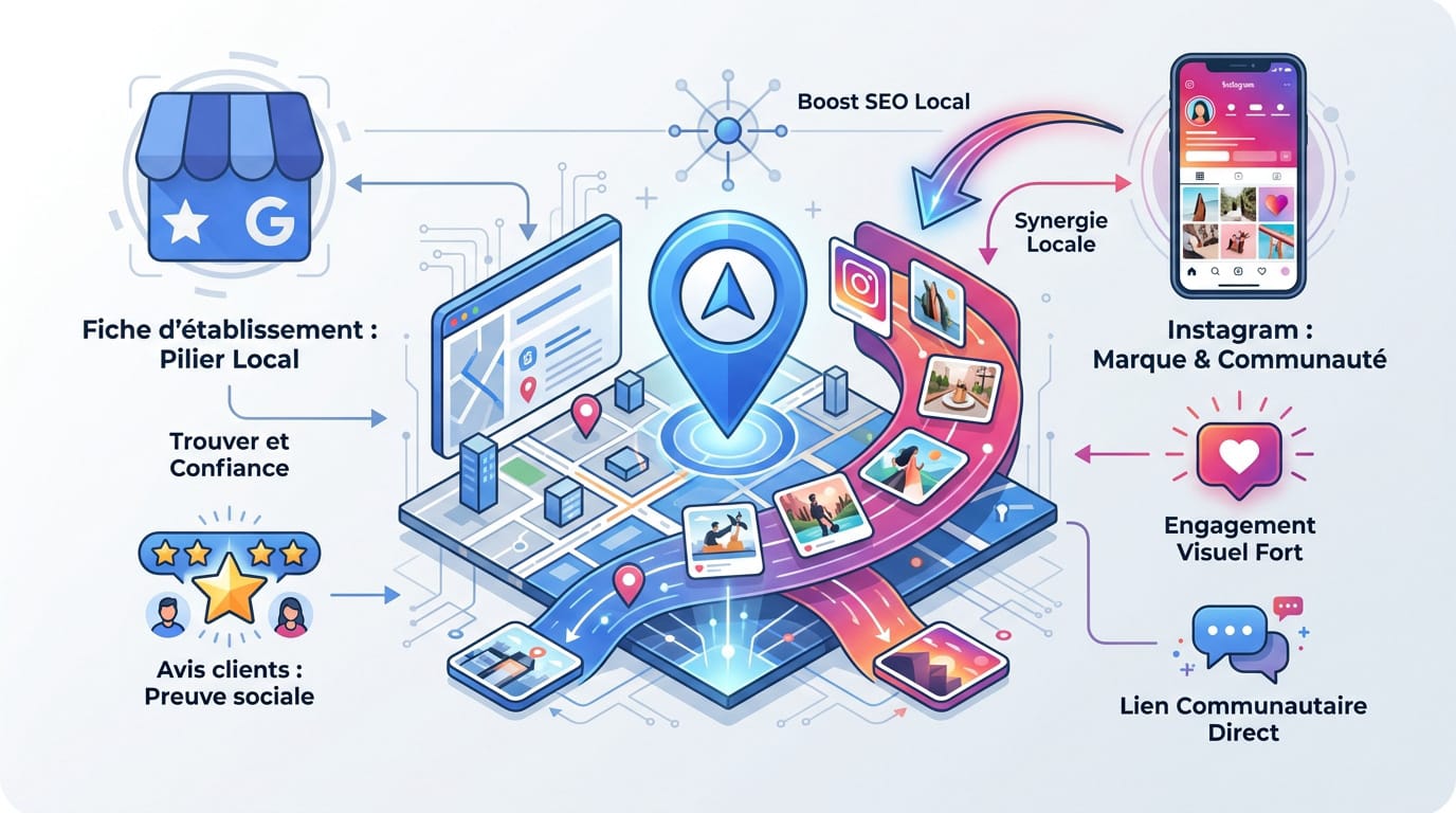 Synergie Instagram et Google Business