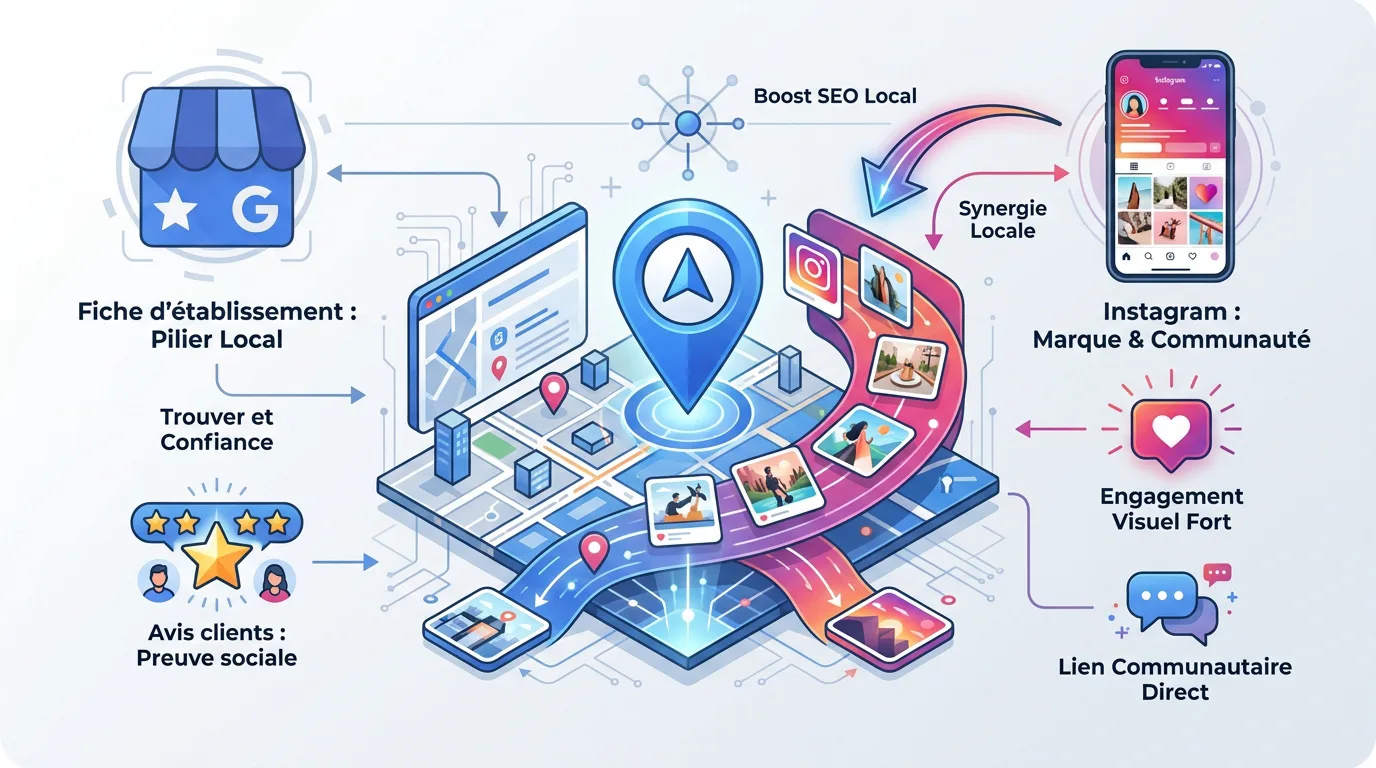 Synergie Instagram et Google Business